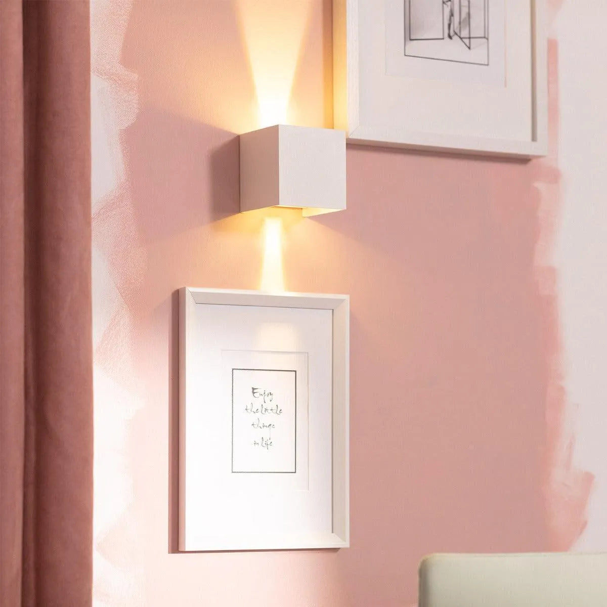 Buitenlamp wit vierkant led lamp modern