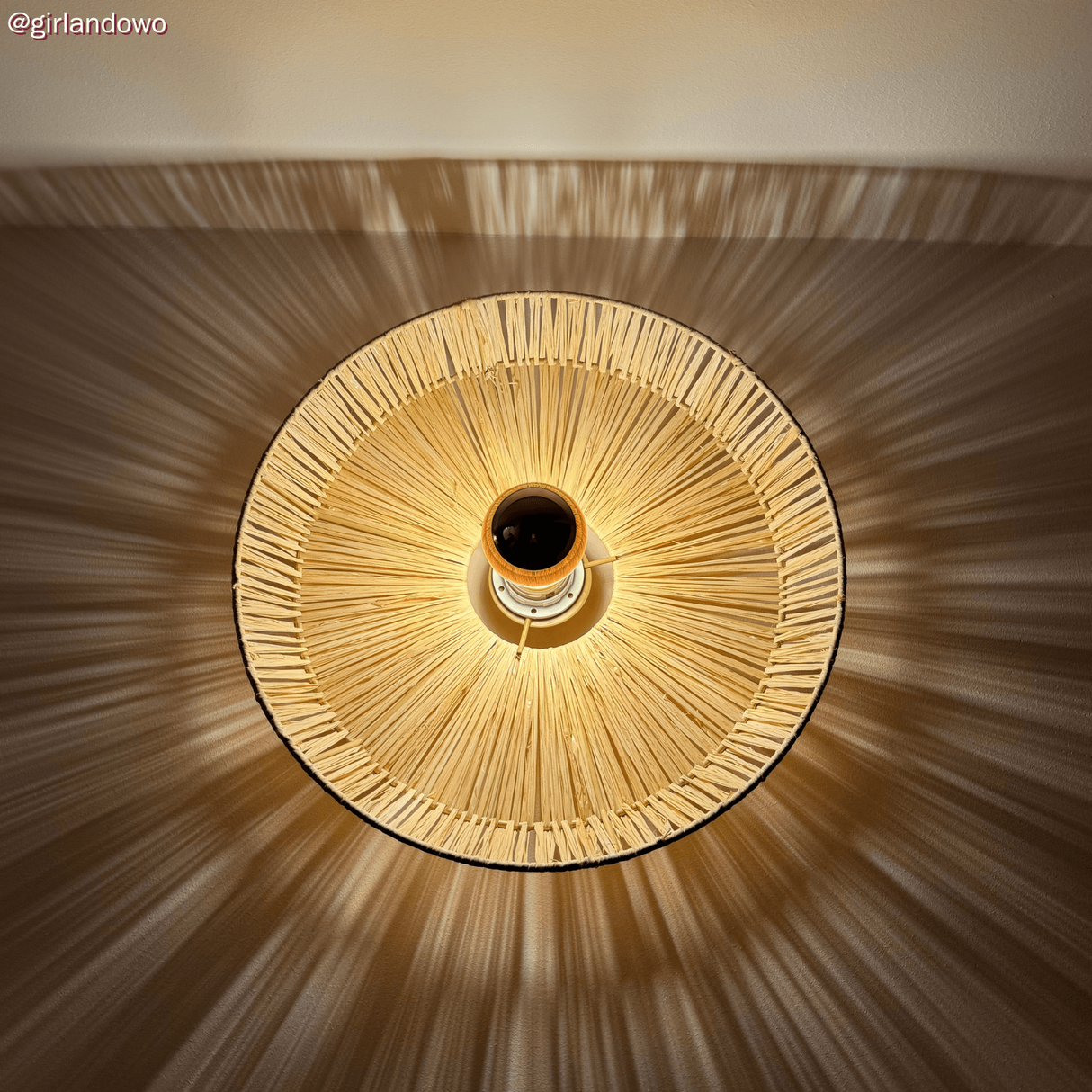 Rotan lampenkap groot Losse kap Raffa 35 cm