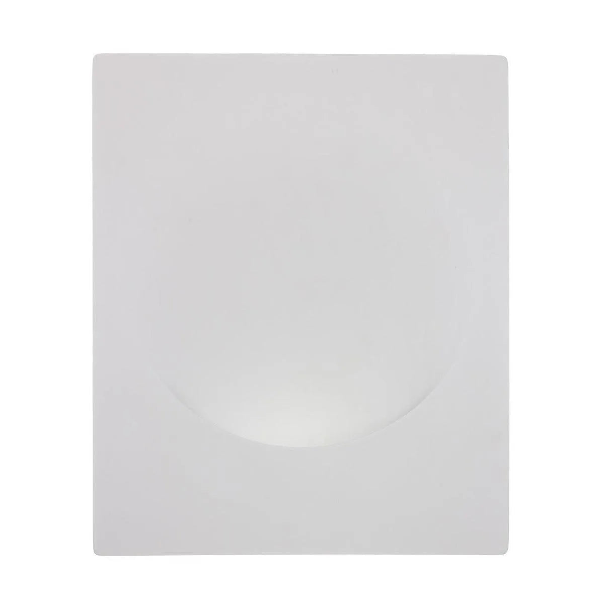 Wandlamp inbouw Gips 'Marloes' stuc lamp GU10 wit groot modern 350mm - FOIR