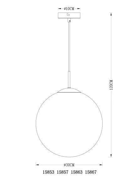 Glas hanglamp modern E27 fitting modern hanglamp bol modern