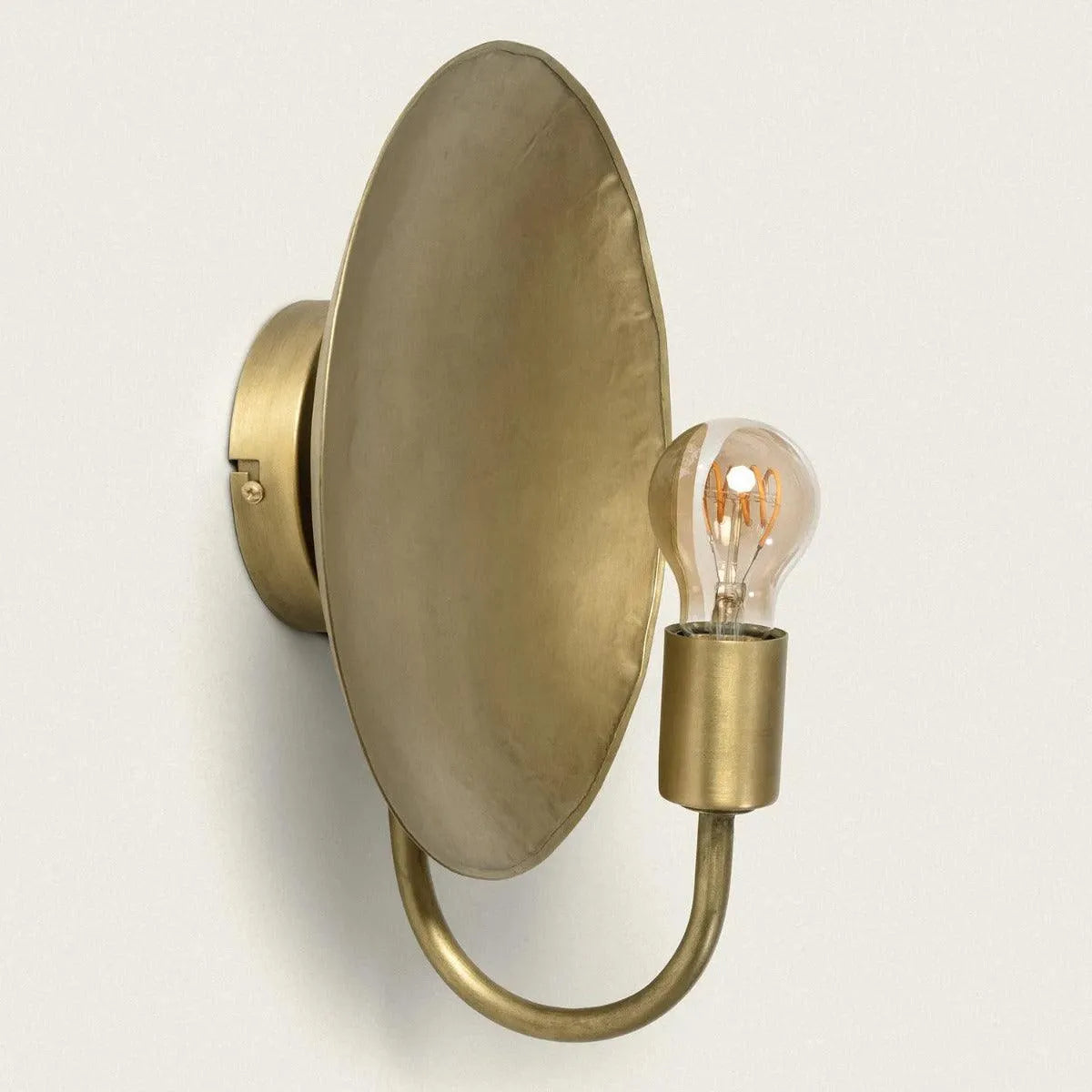 Wandlamp goud met E27 fitting 'Raina' - FOIR