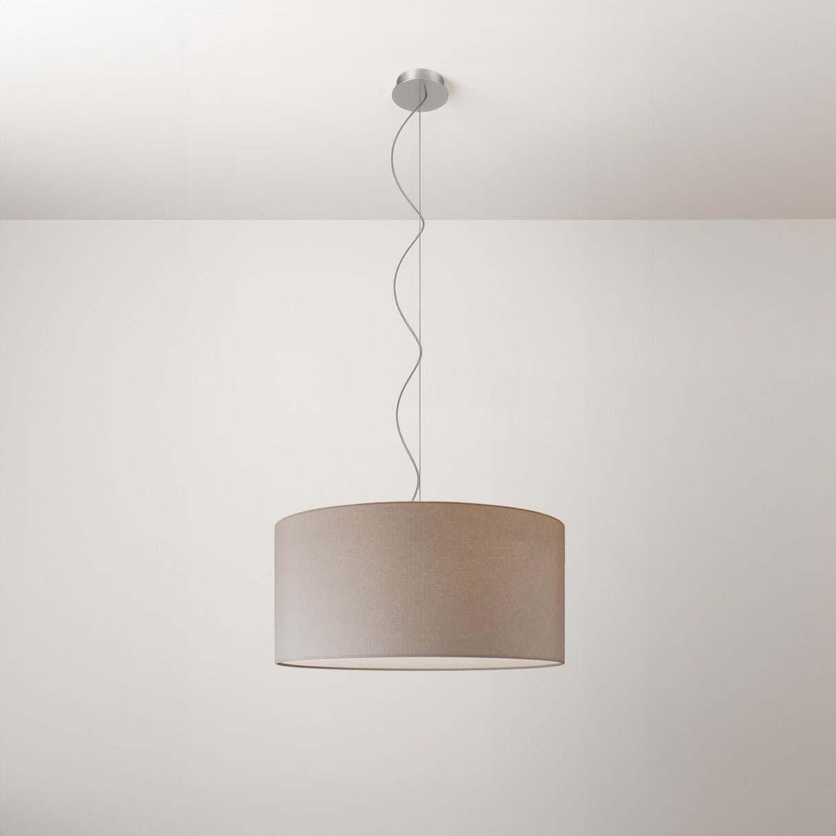 Hanglamp stof Cillindro rond 48 cm   Made in Italy