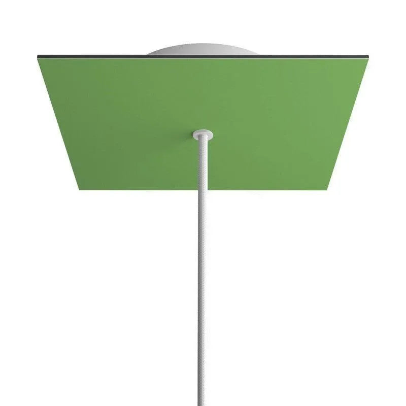 groene plafondkap vierkant 1 uitgang minimalistisch modern