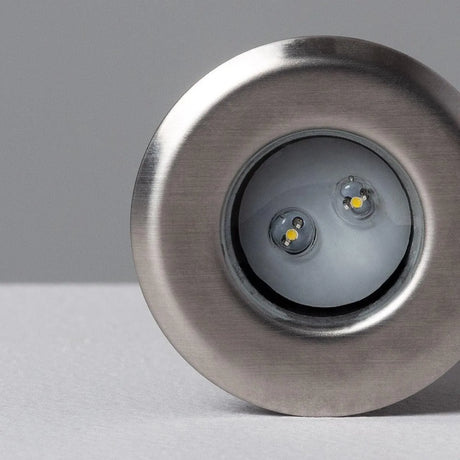 Grondspot led zilver led lamp rond waterdicht voor buiten