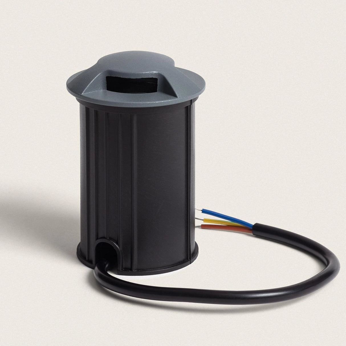 Grondspot Grijs 3W led warm wit 52mm 230 V