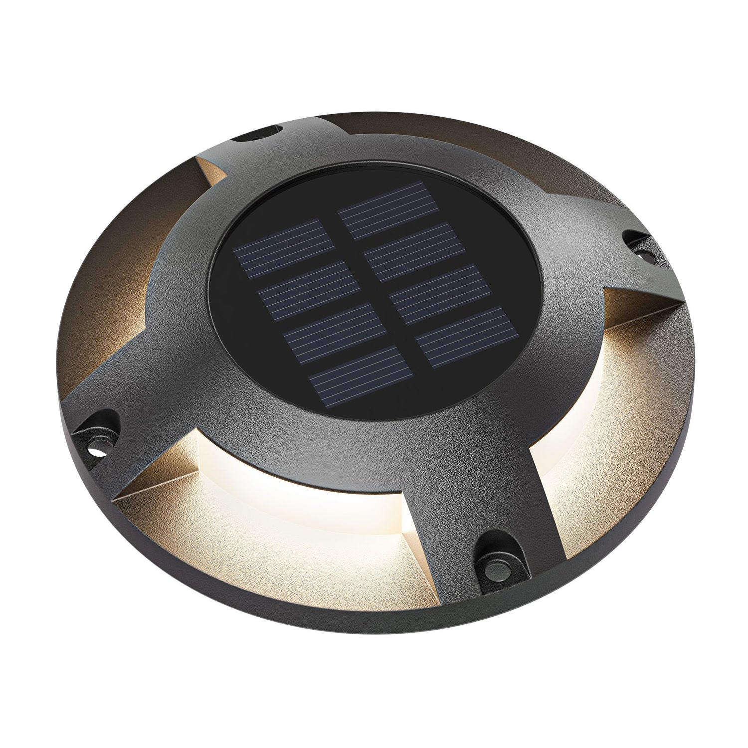 Looppad verlichting op zonne energie rond draadloos 12 cm