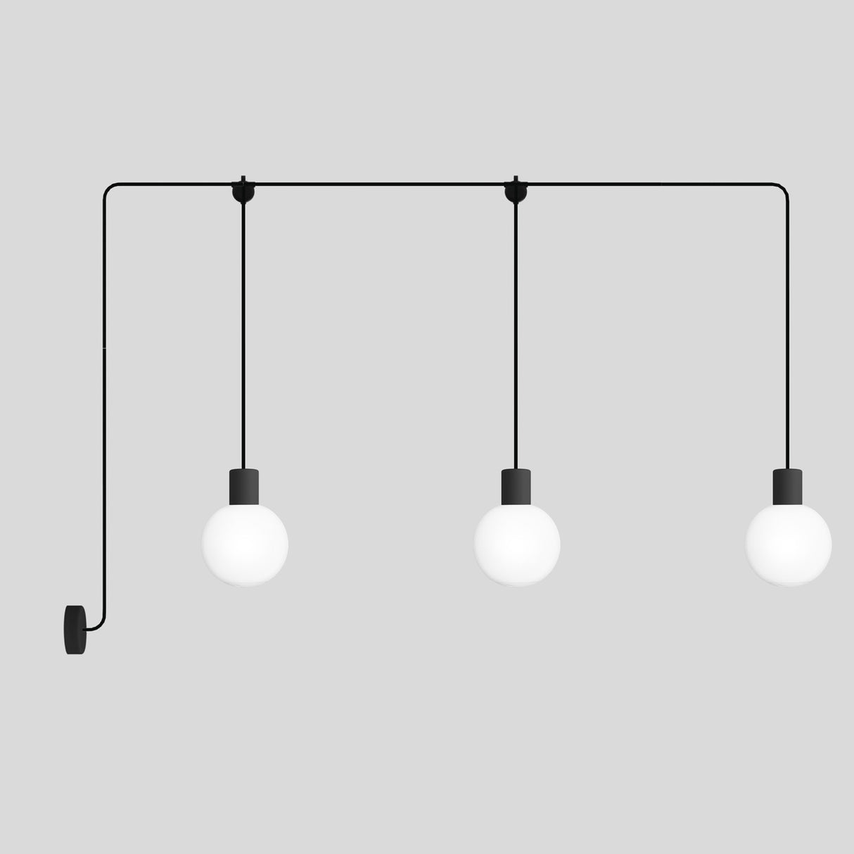 Hanglamp buiten 'Onbreekbare Bal' 3x E27 IP65 (met led)