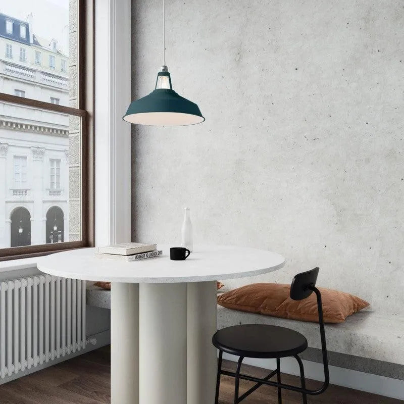 Retro hanglamp metaal rond e27 fitting