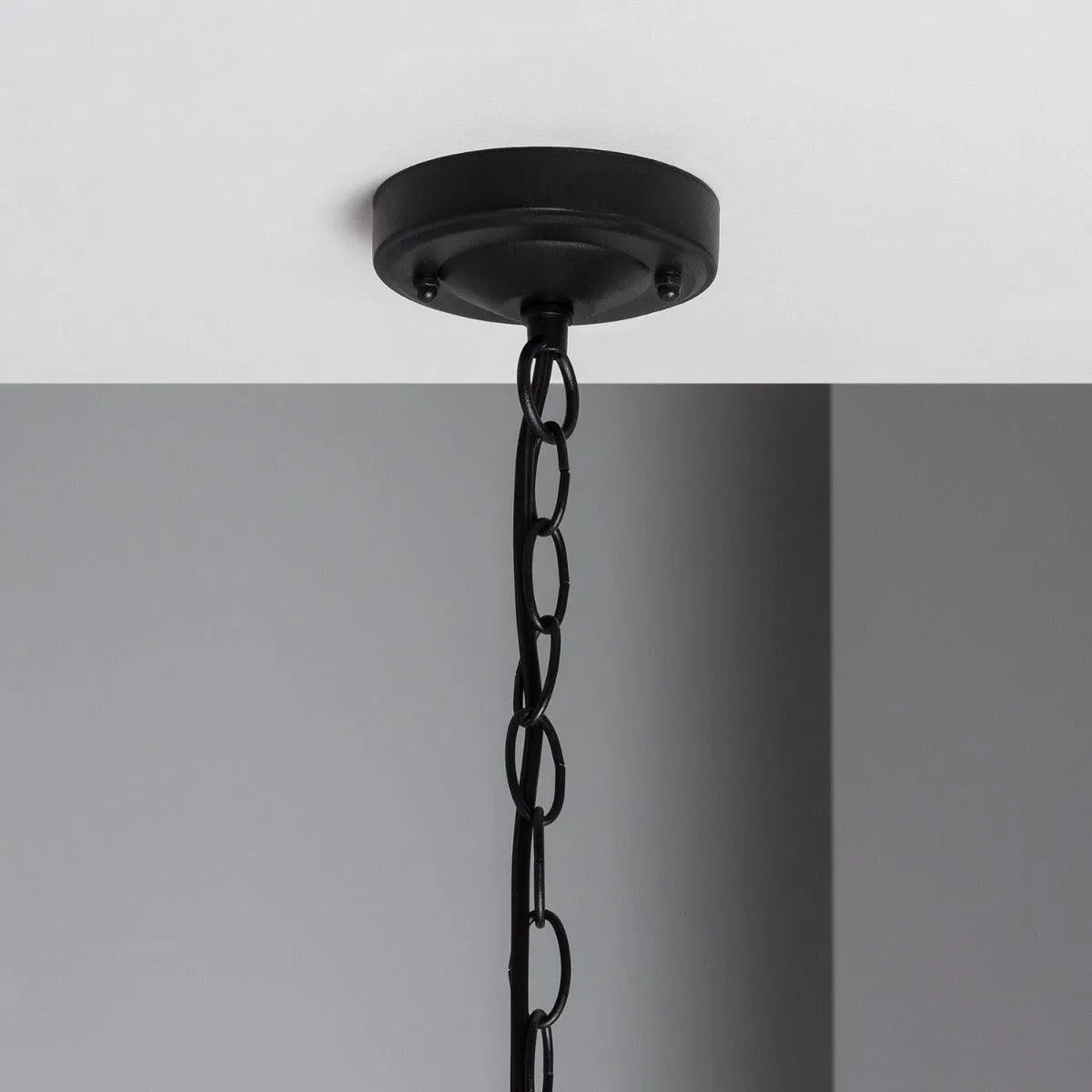 Hanglamp zwart led lamp e27 fitting glas