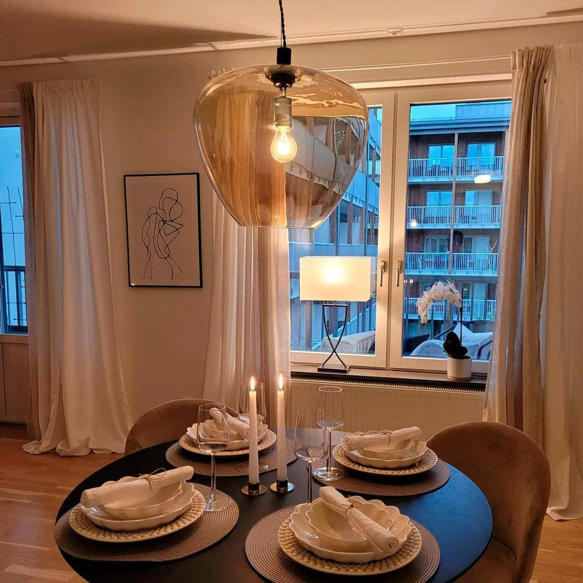 Hanglamp 'Bellissimo' By Rydens Goud e27 fitting modern 400mm - FOIR