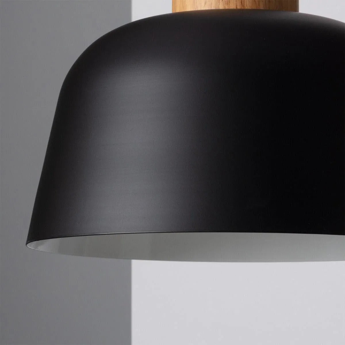 Grote hanglamp e27 fitting hout metaal led