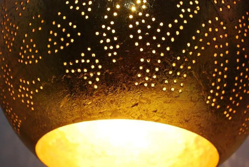 Hanglamp goud modern E27 fitting bladgoud