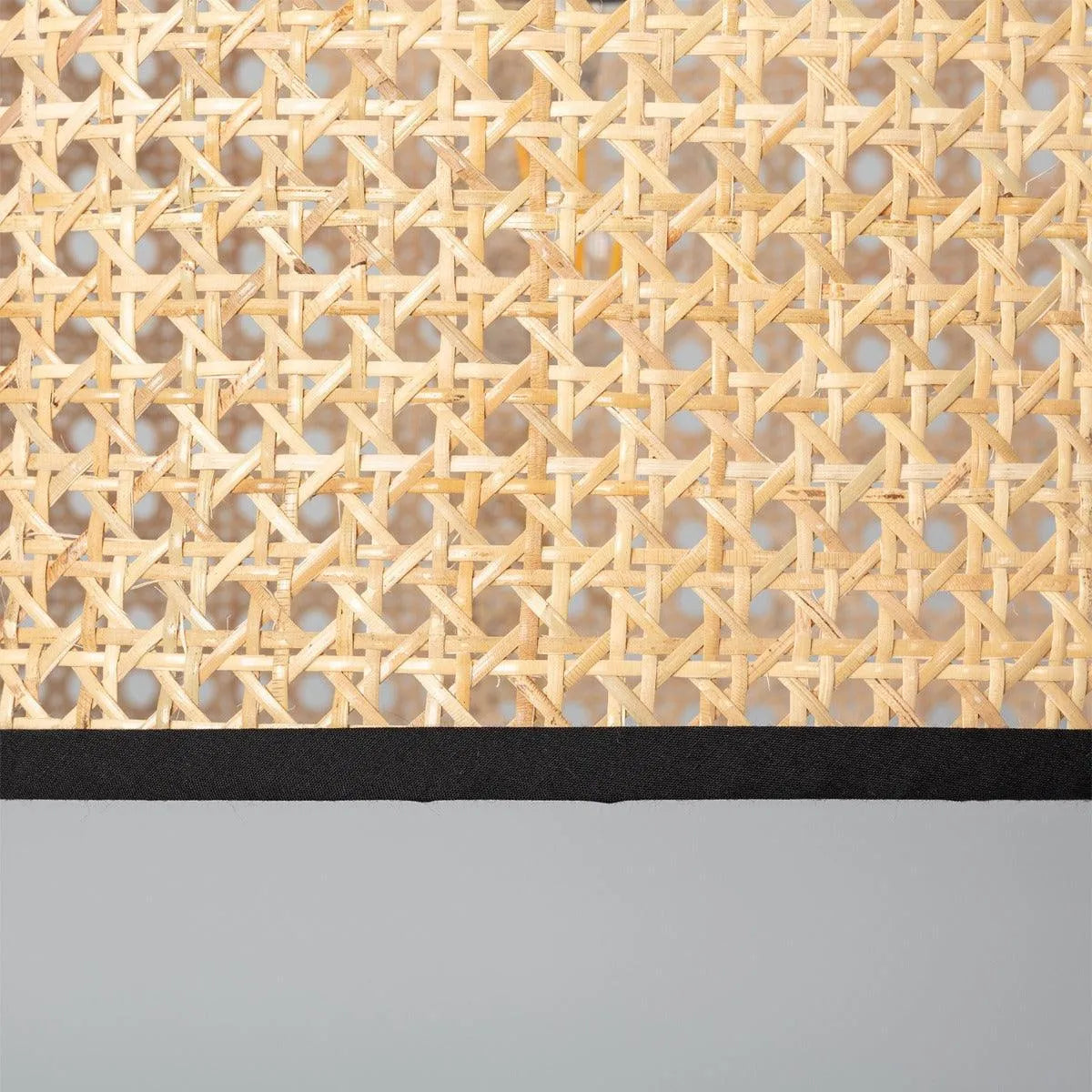 Rotan gevlochten hanglamp e27 fitting rond 380mm