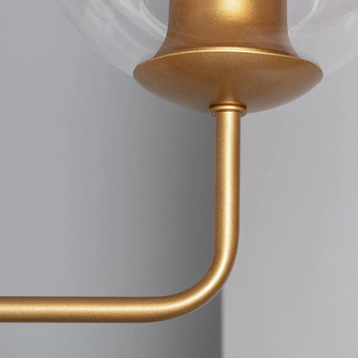 Gouden hanglamp glas e27 fitting modern