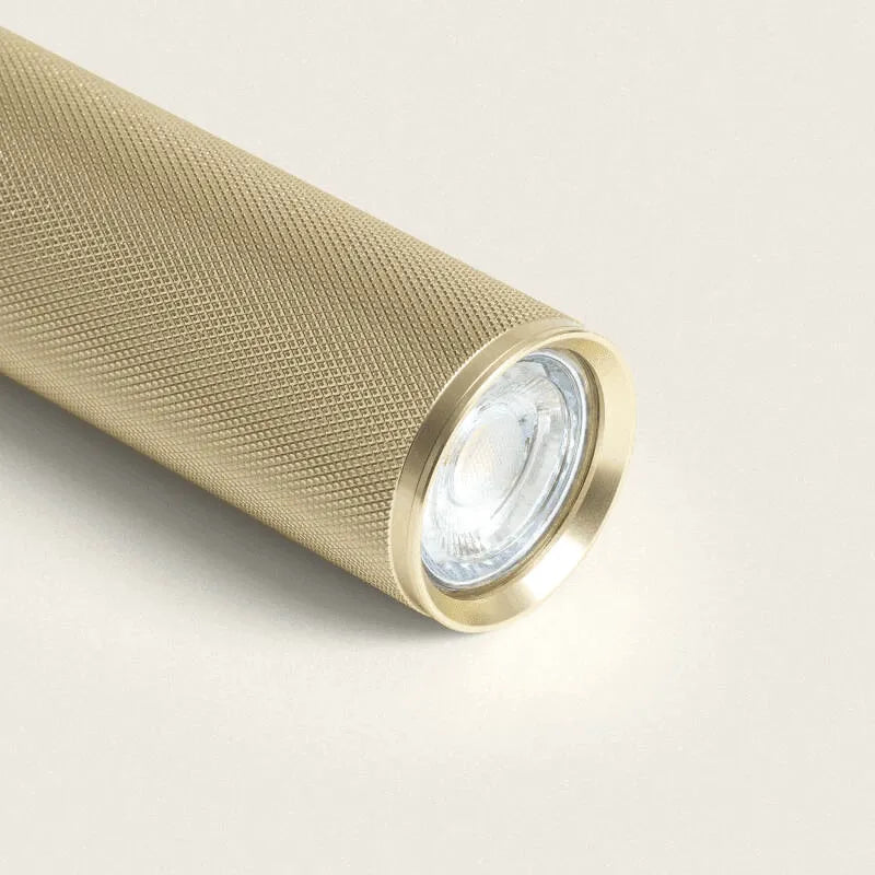 Hanglamp metaal goud gefreesd 'Luminex' gu10 downlighter led - FOIR