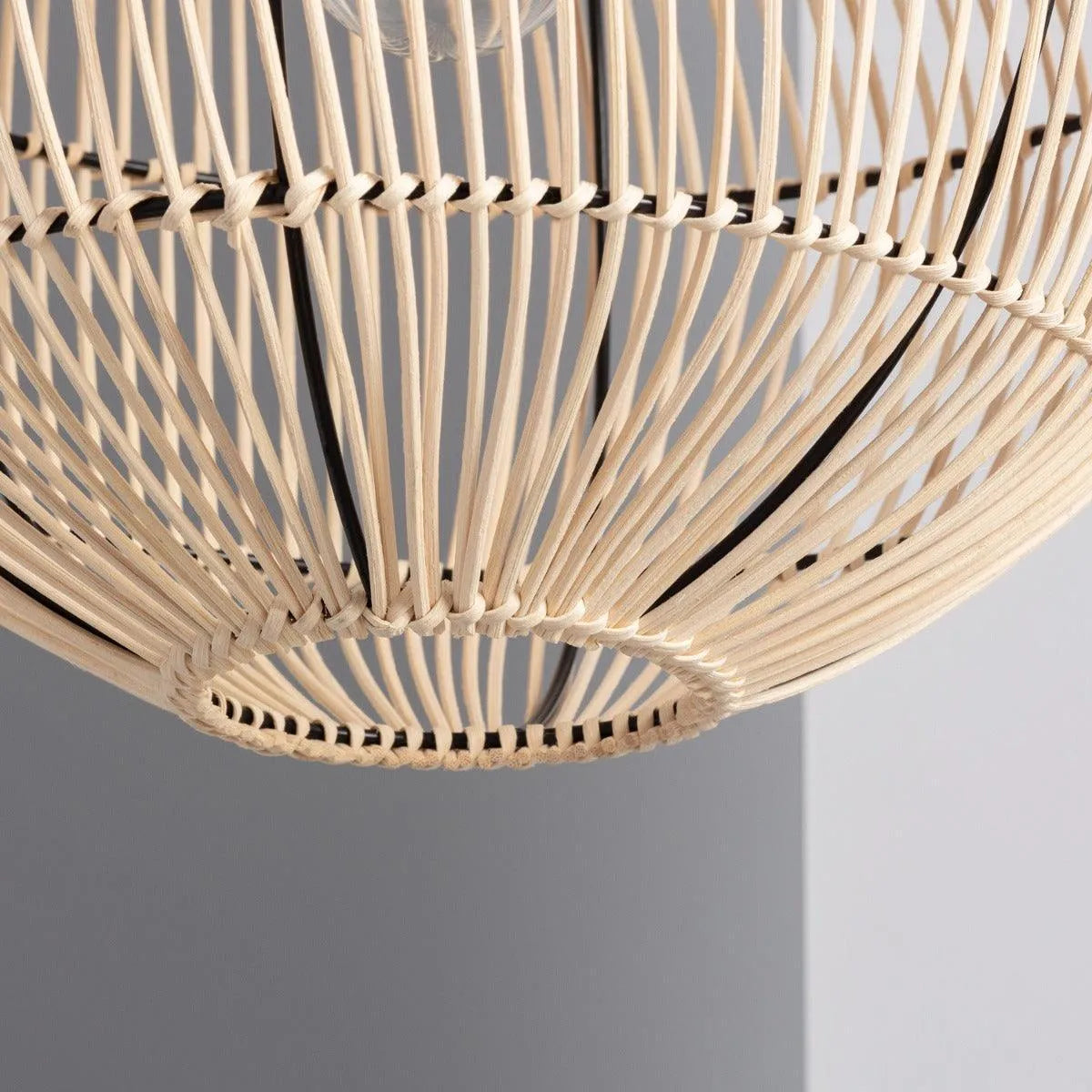 Hanglamp hout e27 fitting rond 300mm