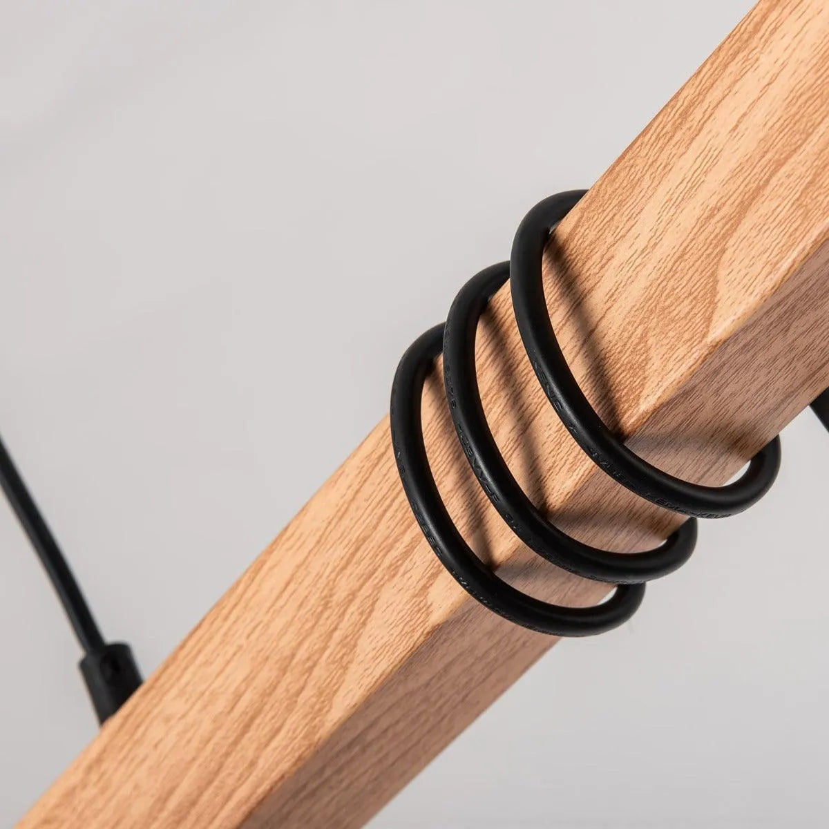 hanglamp houten balk e27 fitting led lamp modern