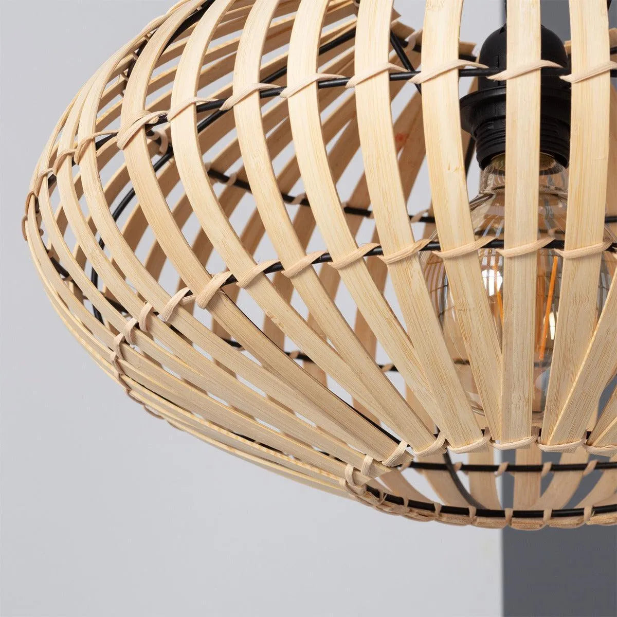 Houten design hanglamp e27 fitting