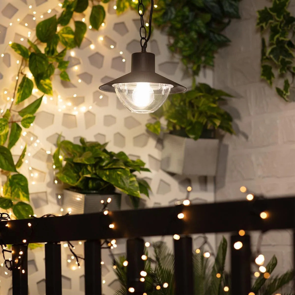 Hanglamp glas e27 fitting modern zwart led lamp