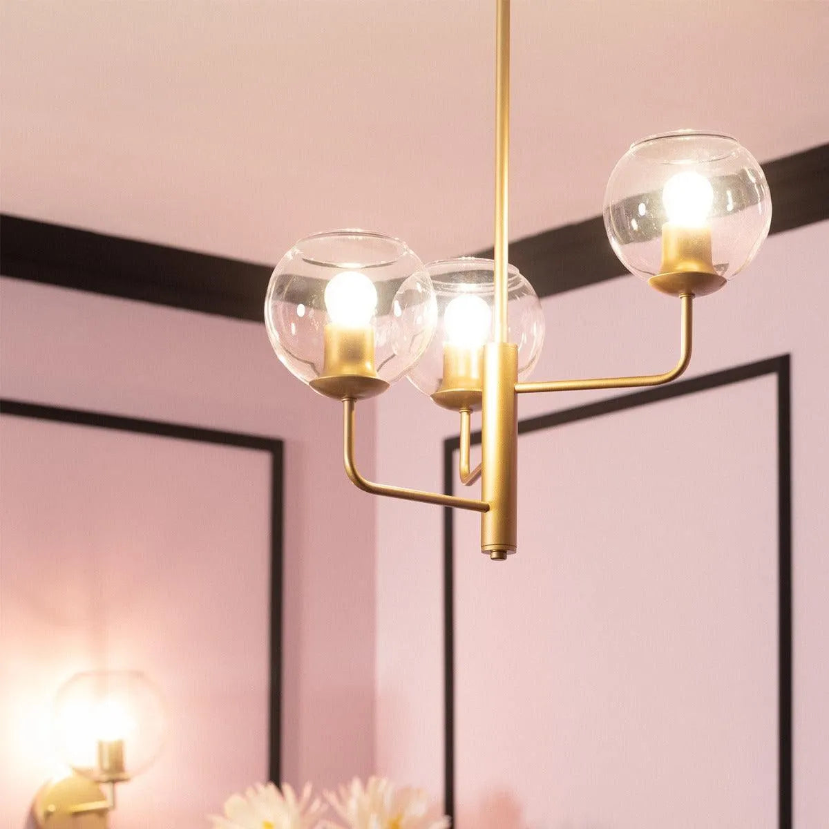 Hanglamp goud modern e27 fitting rond kroonluchter