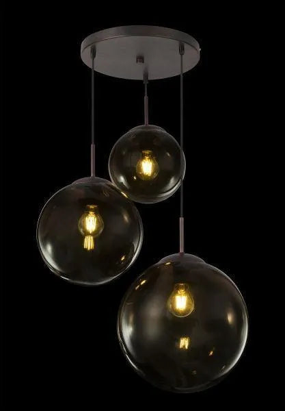 Hanglamp glazen bollen modern E27 fitting rond glazen hanglampen