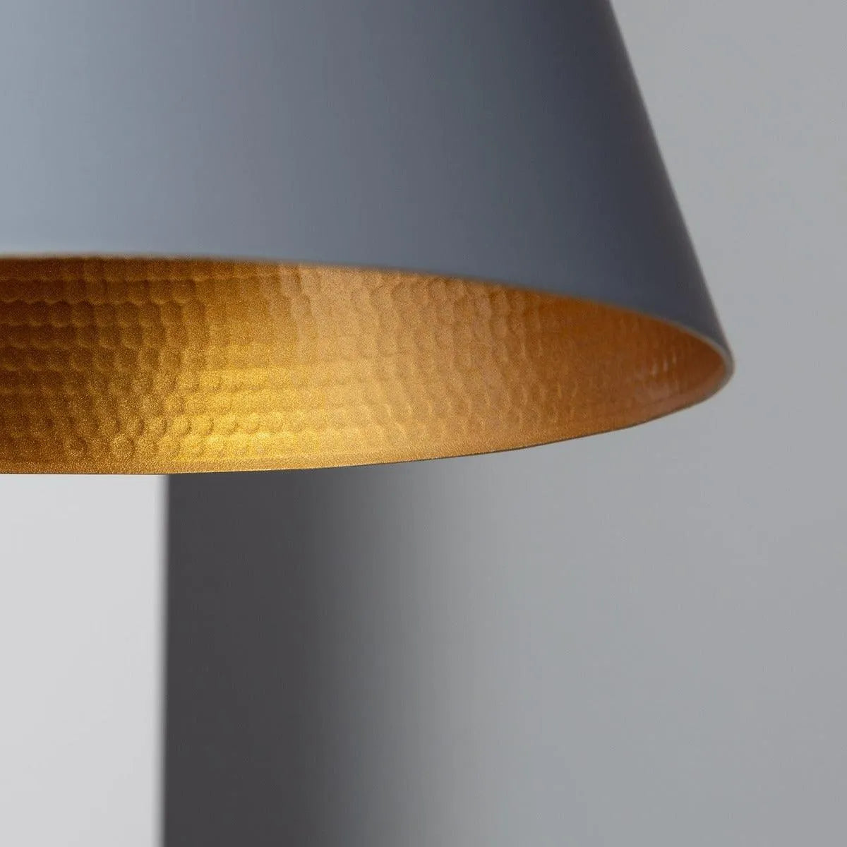 Retro hanglamp grijs goud modern design