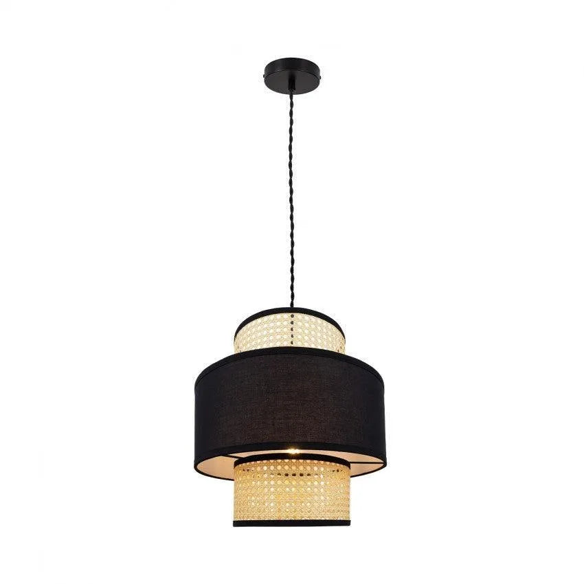 Rotan gevlochten hanglamp e27 fitting