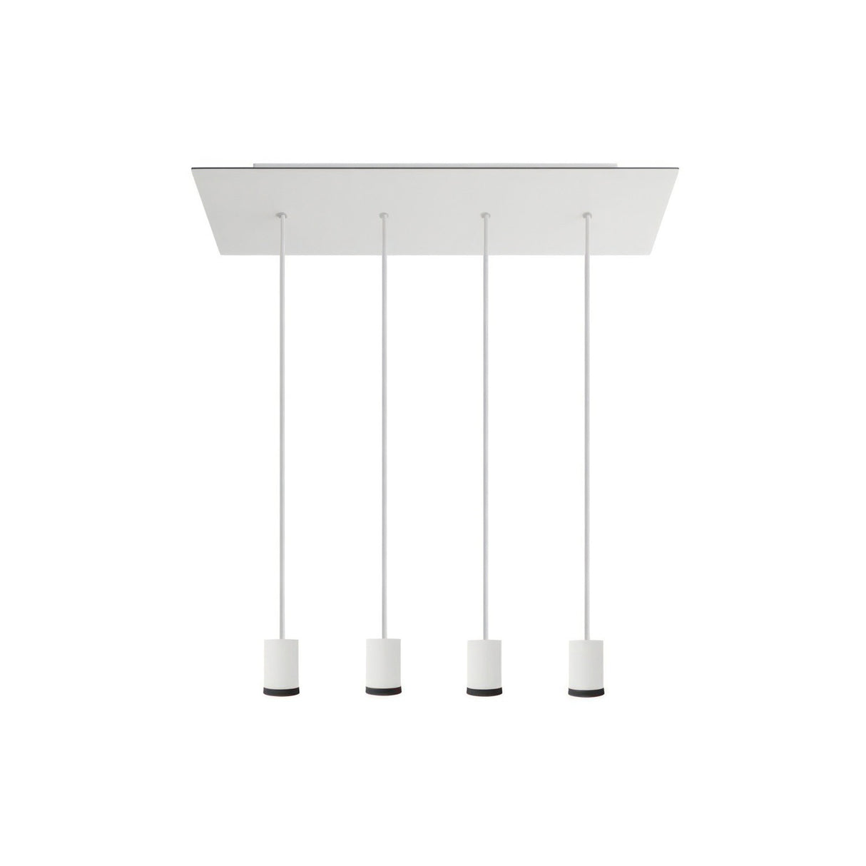 Hanglamp 4x GU1d0 lampen set kookeiland breed met led