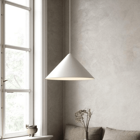 WItte hanglamp groot 'Nono' E27 fitting rond 49 cm DFTP - FOIR