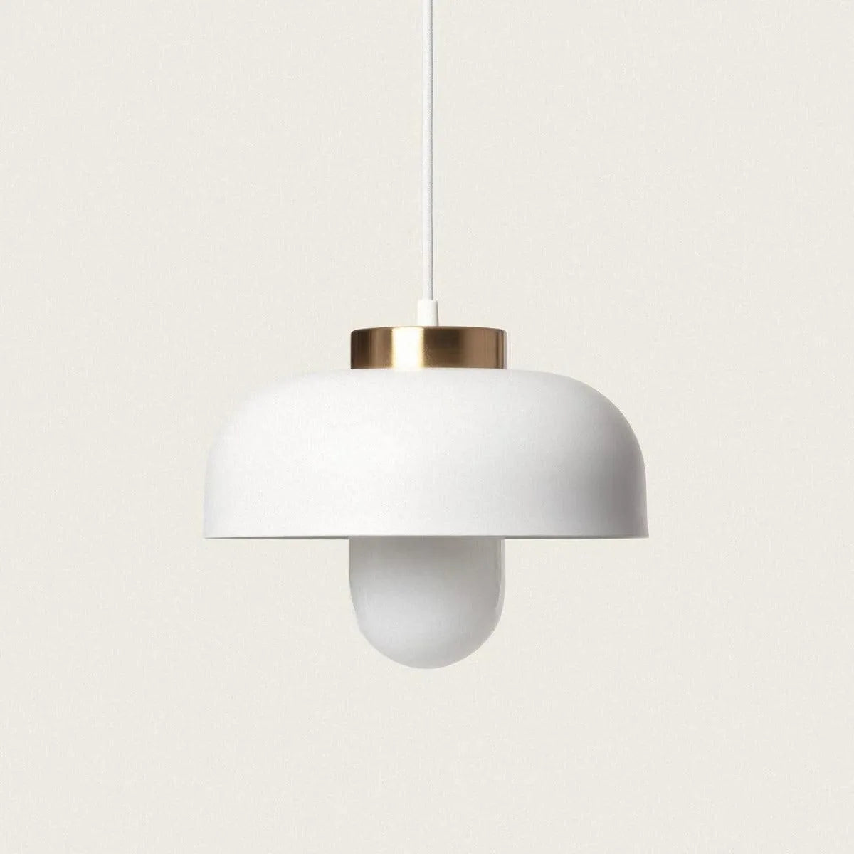 Hanglamp wit modern met goud en E27 fitting
