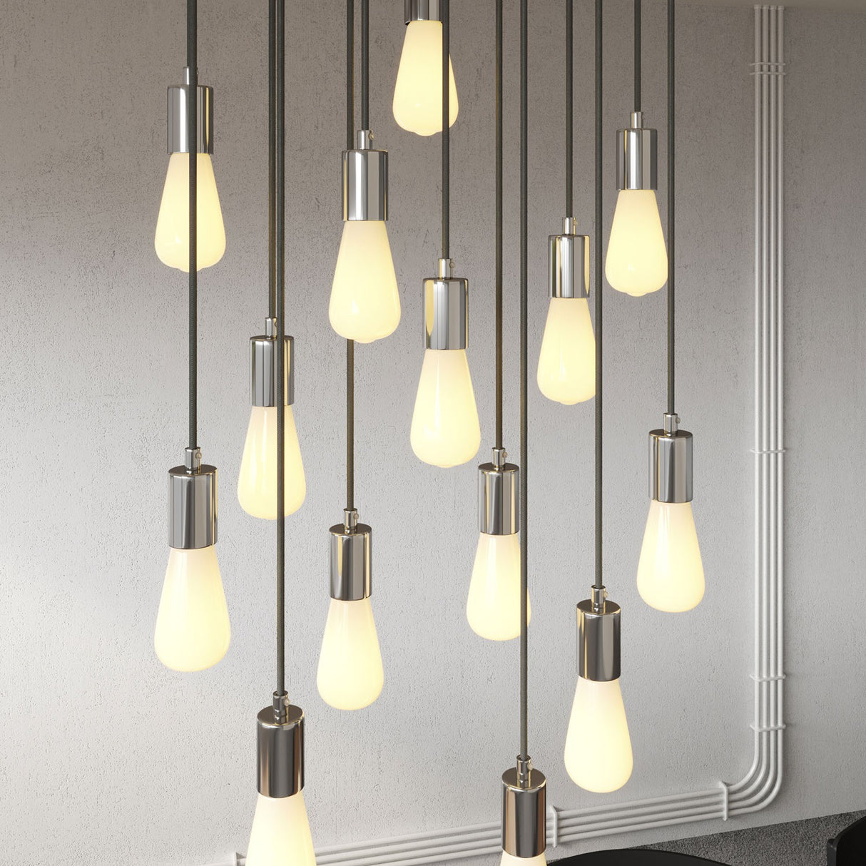 Hanglamp boven eettafel 14x E27 Set 67,5 cm
