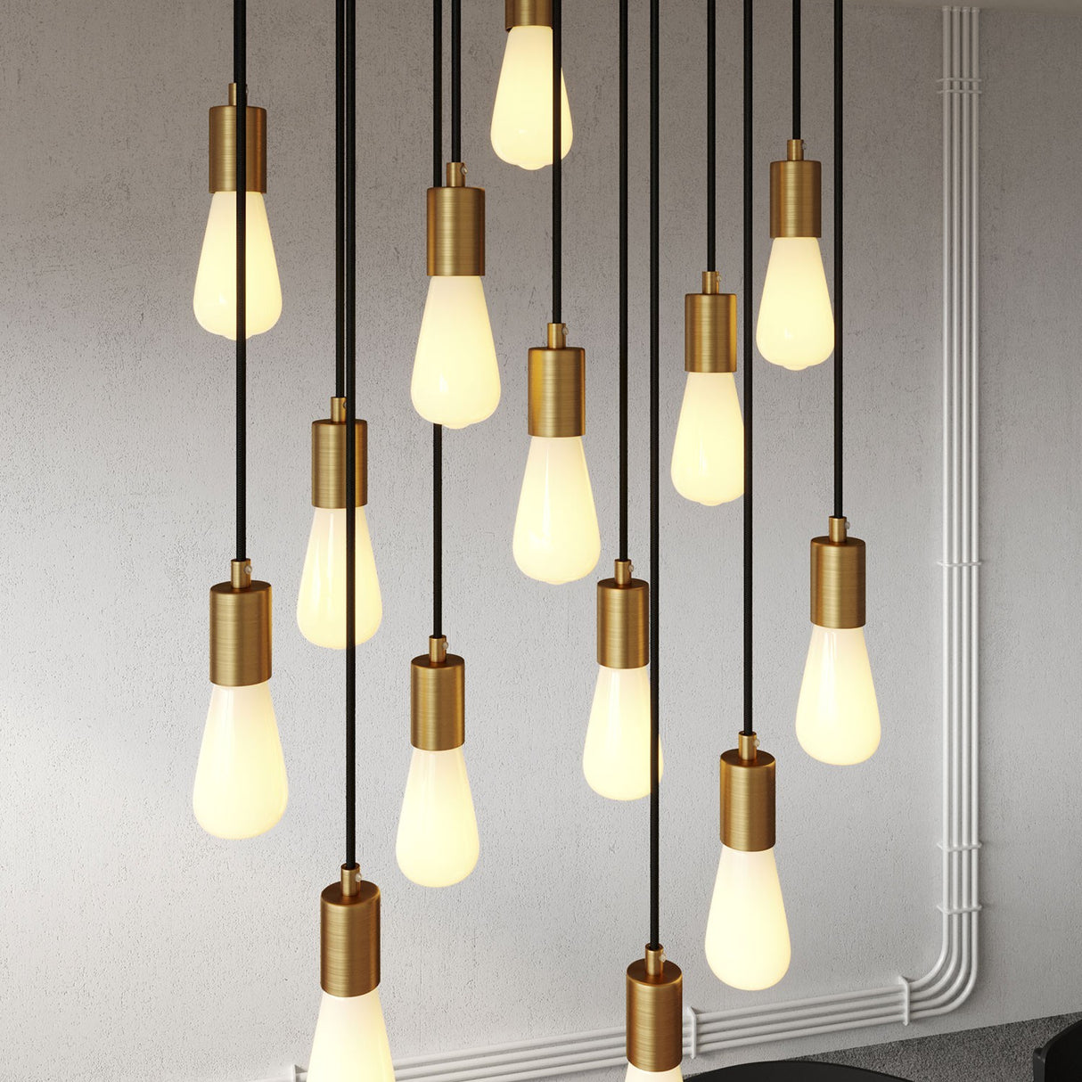 Hanglamp boven eettafel 14x E27 Set 67,5 cm