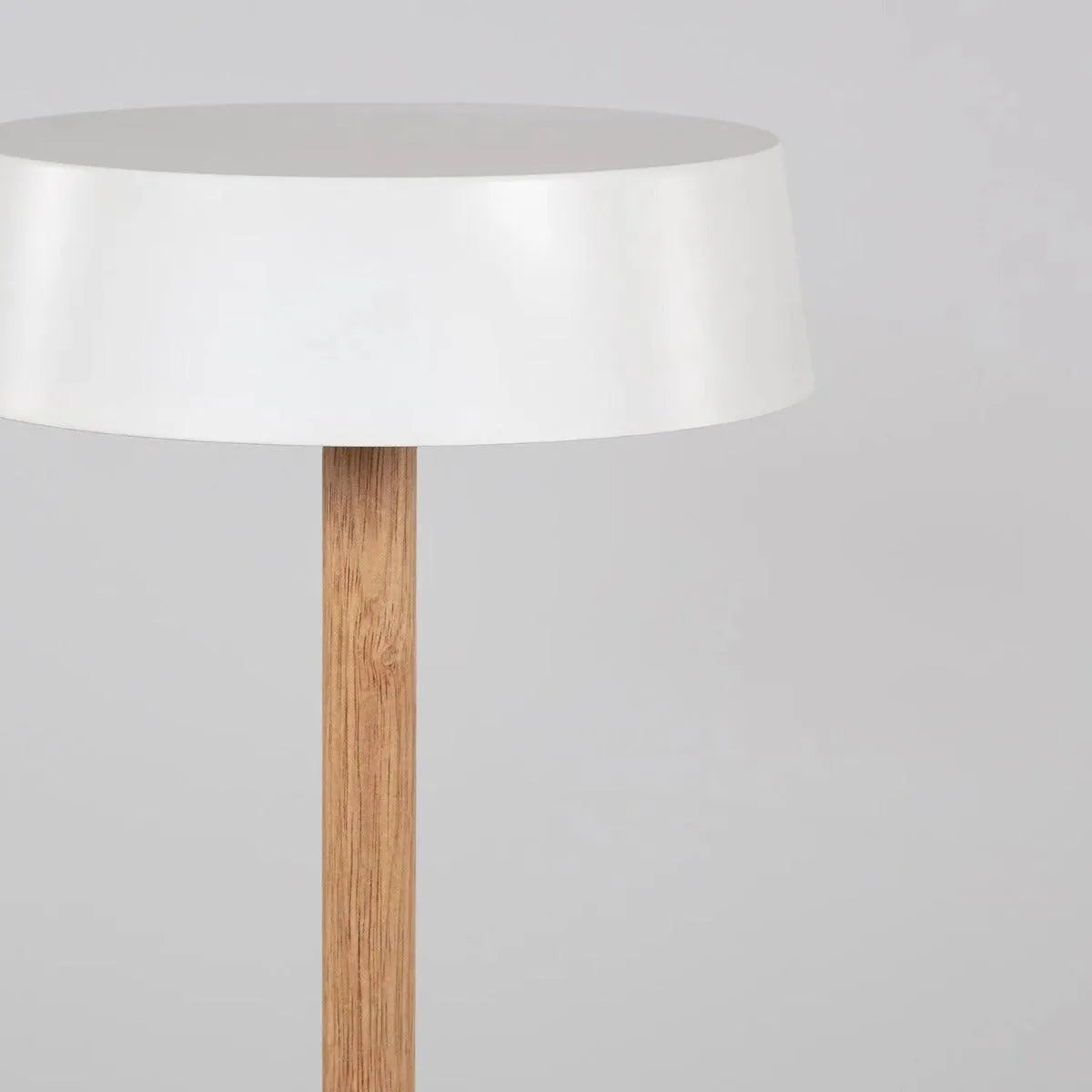 Tafellamp hout metaal 'Woods' met stekker en schakelaar 36 cm - FOIR