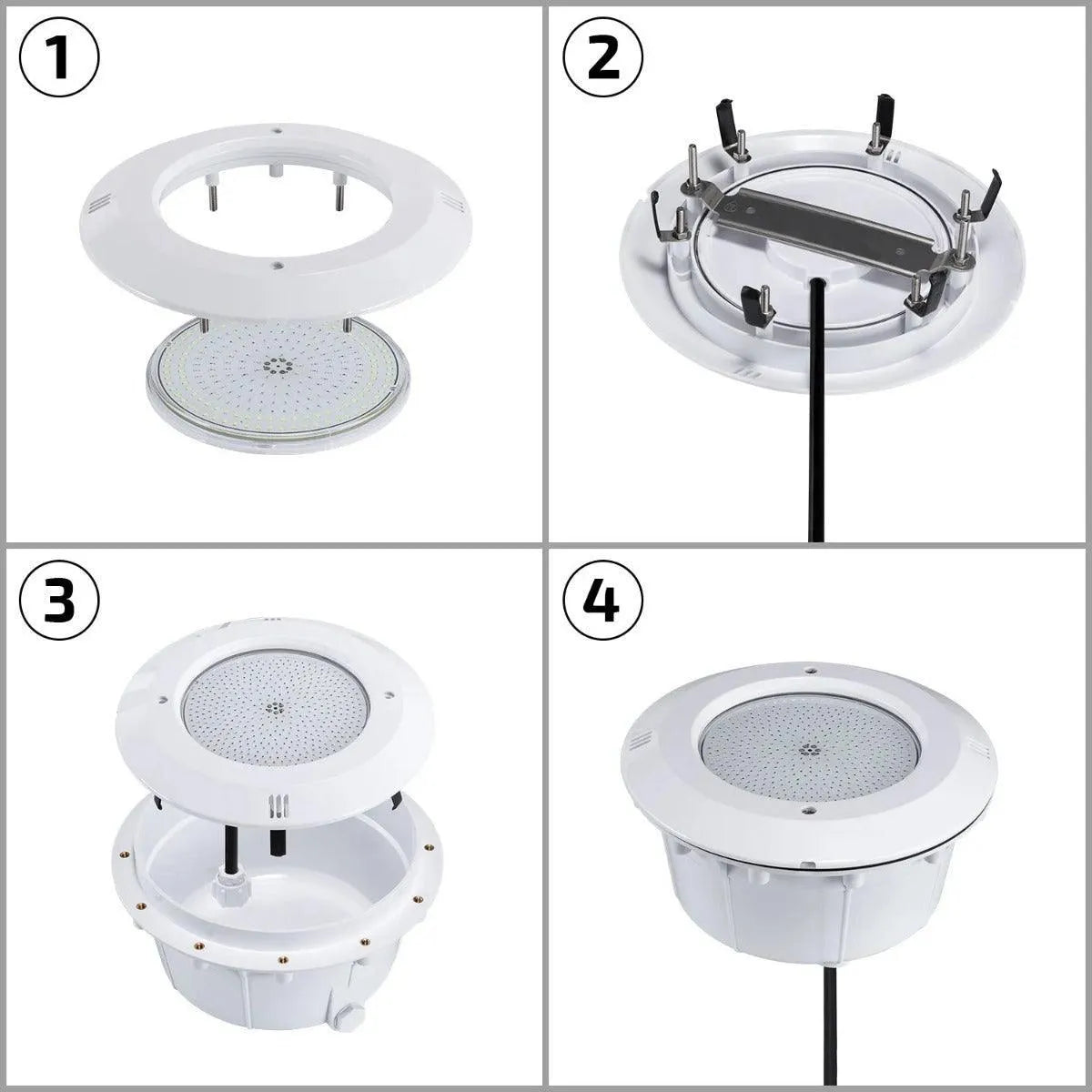 Inbouw armatuur PAR56 voor beton en liner zwembaden platte led lampen - FOIR