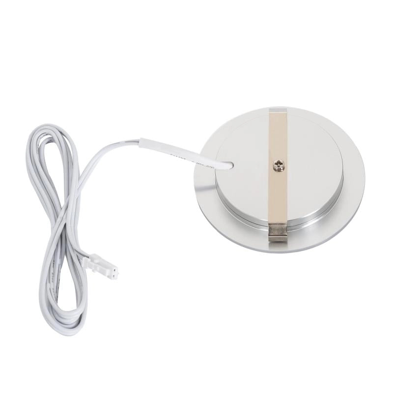 Inbouwspot zilver metaal 12V LED 3W DC Campers Caravan 2700k 11mm