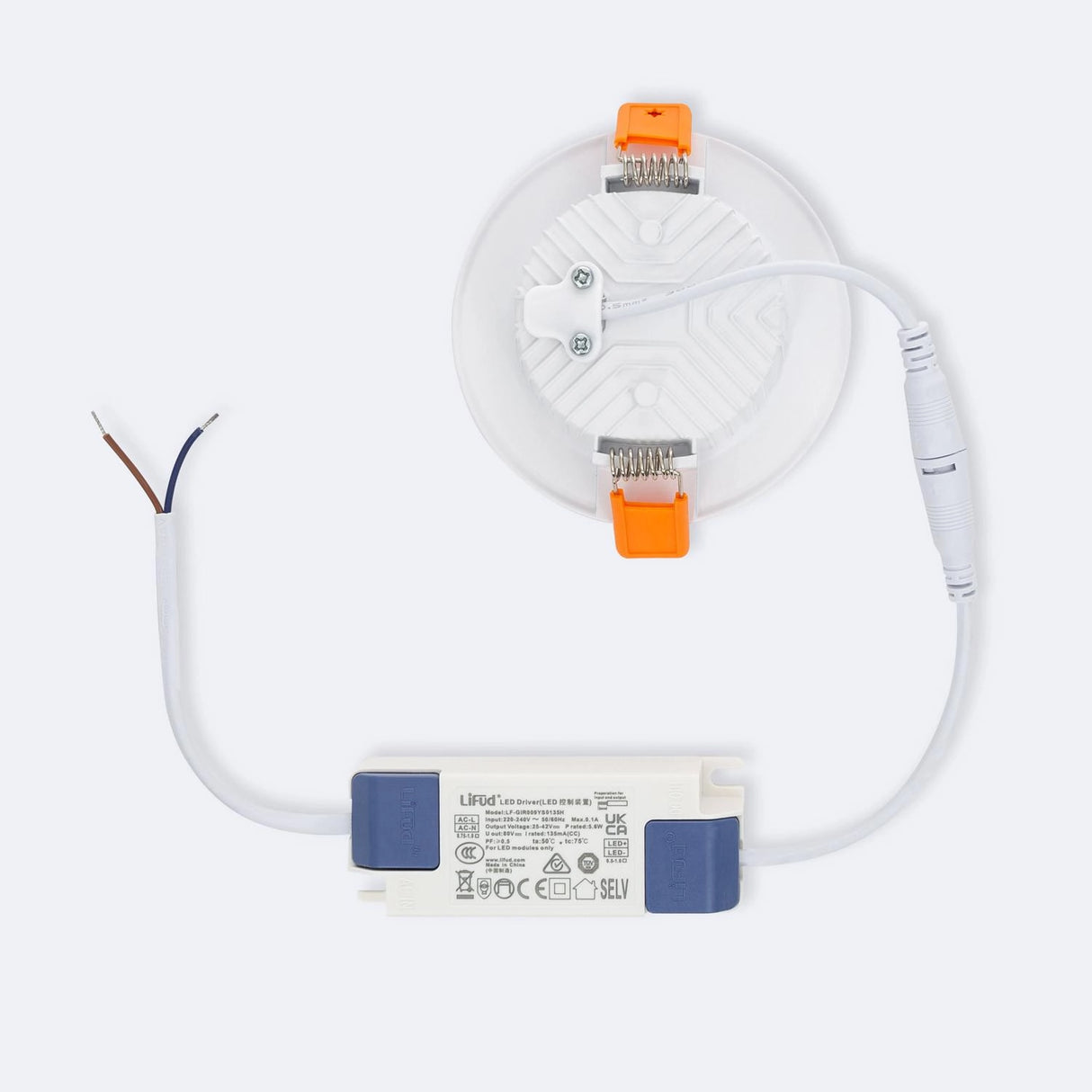Inbouwspot wit 6W Osram Zaagmaat Ø80 mm 2700K IP20