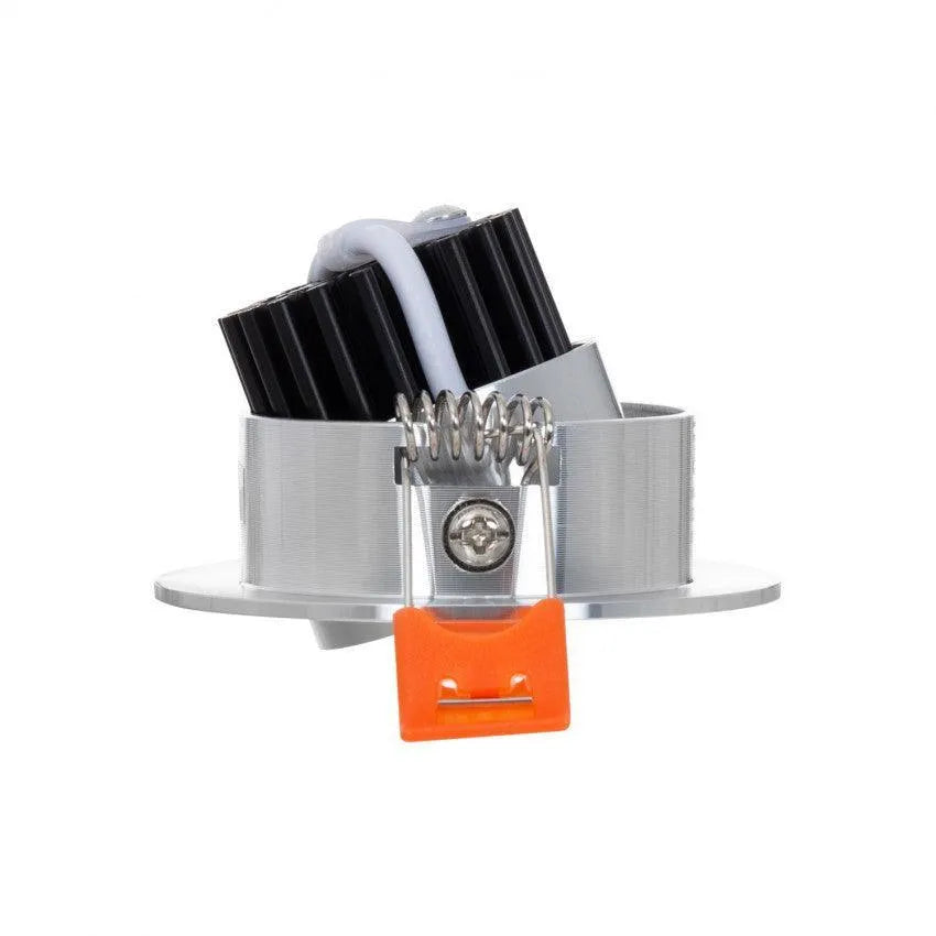 Zilveren down lighter led lamp warm wit