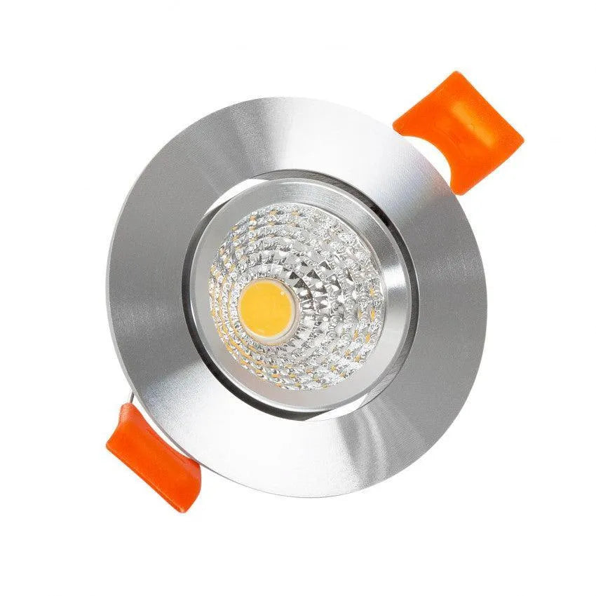 inbouwspot zilver rond led lamp warm wit 5w led