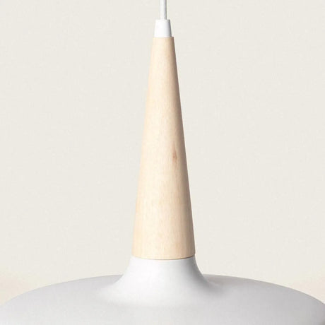 Hanglamp hout en metaal met E27 fitting 'Russel' - FOIR