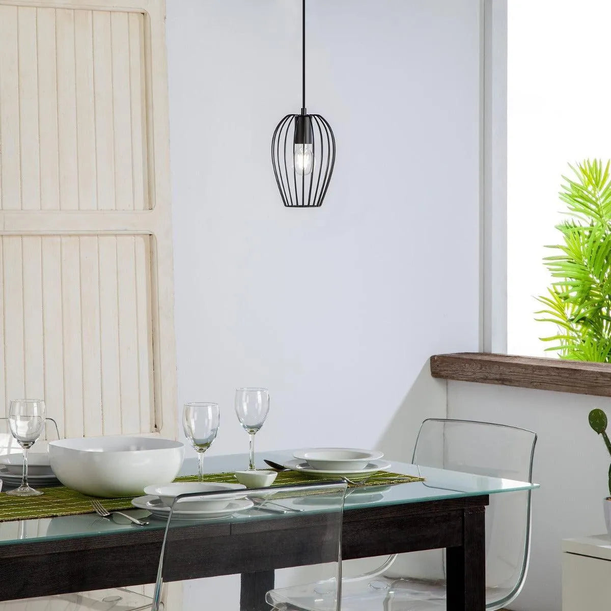 Hanglamp industrieel e27 fitting modern rond