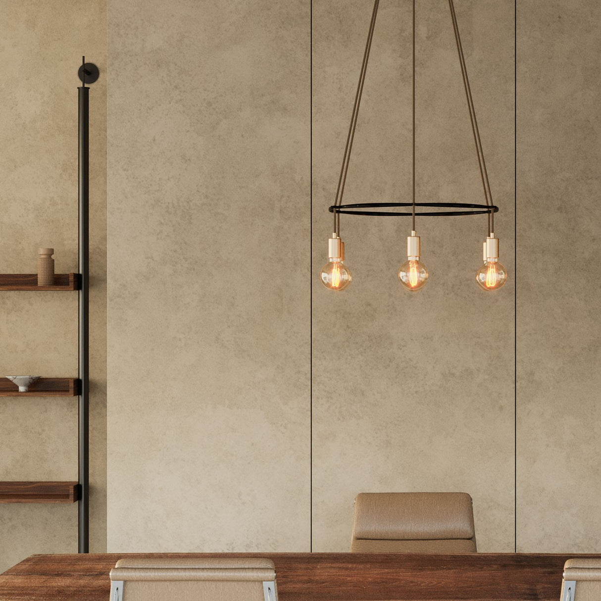 Kroonluchter modern 6x e27 rond (zonder led)