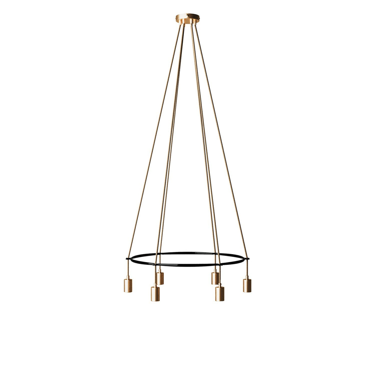 Kroonluchter modern 6x e27 rond (zonder led)