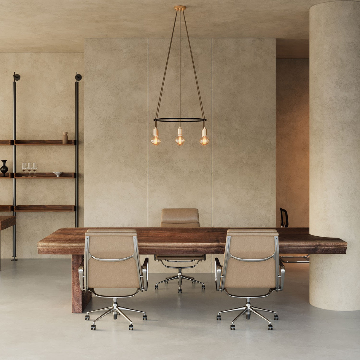 Kroonluchter modern 6x e27 rond (zonder led)