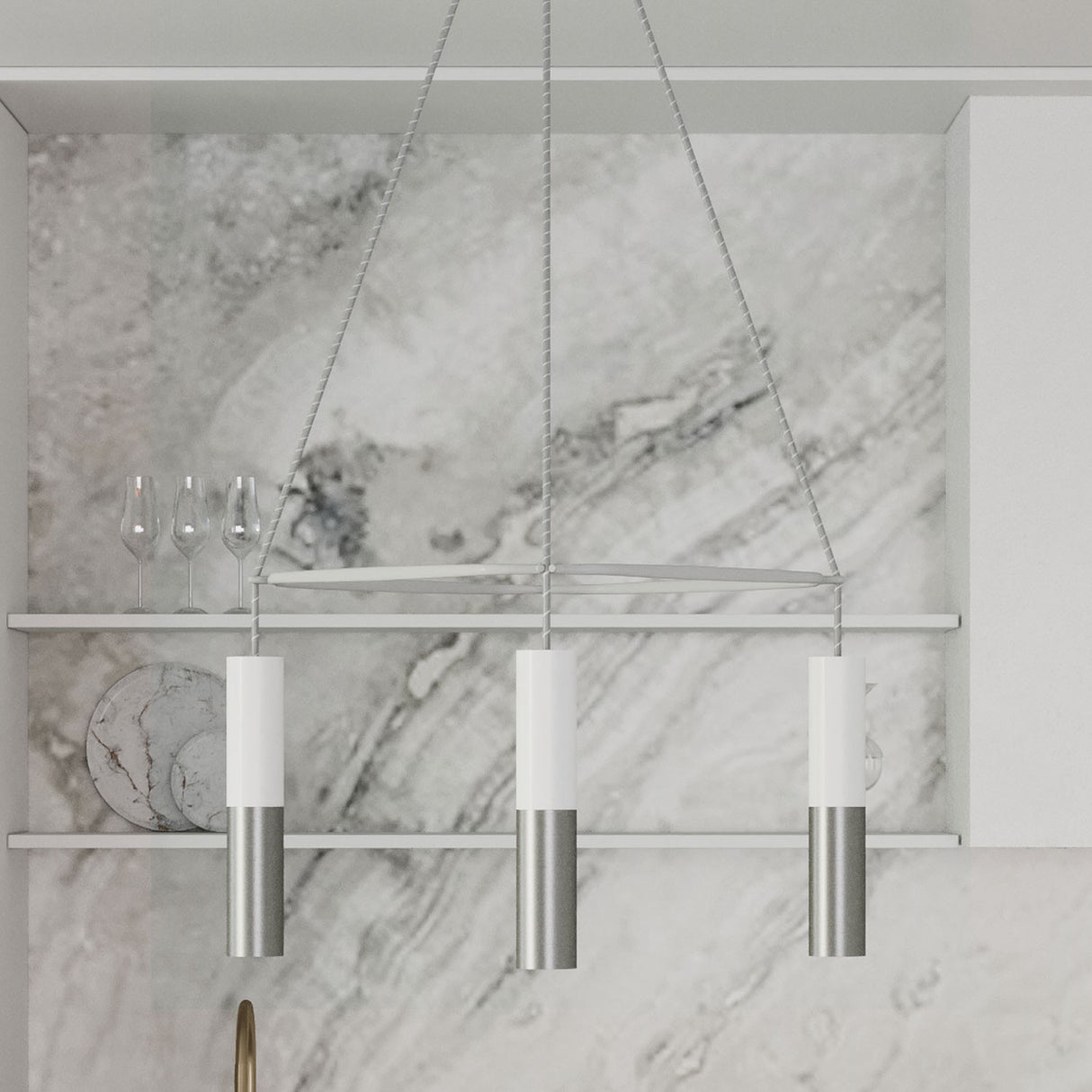 Kroonluchter eettafel Hanglamp zwart vierkant 4X e27 met led