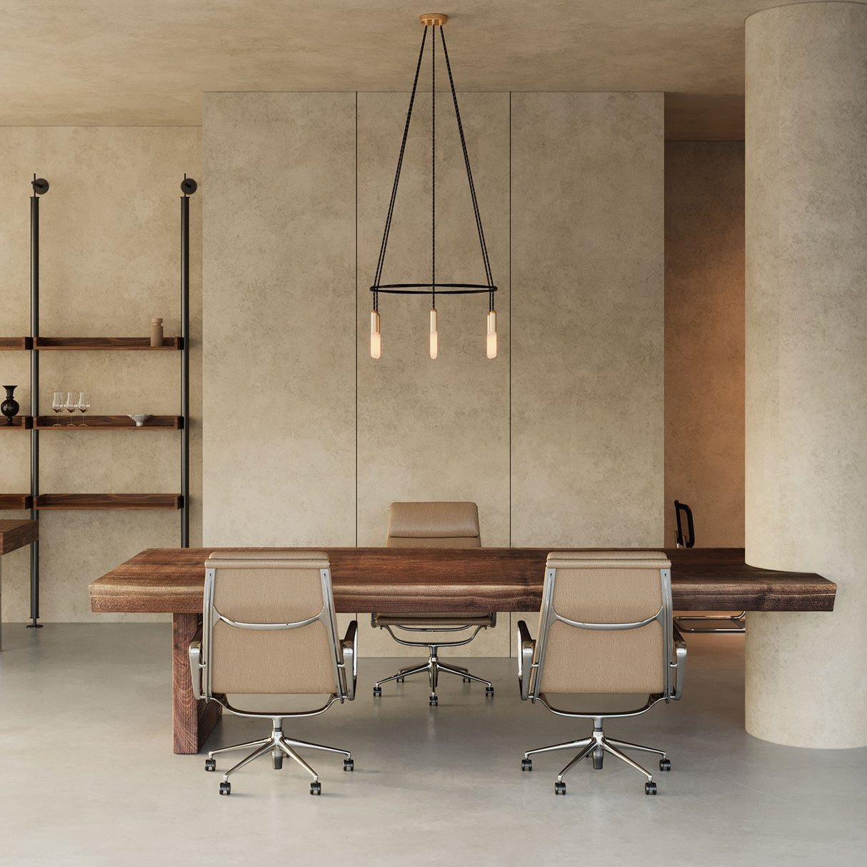 Kroonluchter modern 6x E14 fitting 63 cm met led lampen