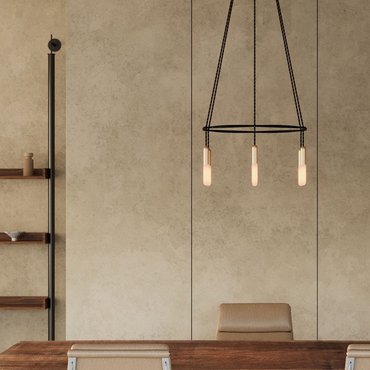 Kroonluchter modern 6x E14 fitting 63 cm met led lampen