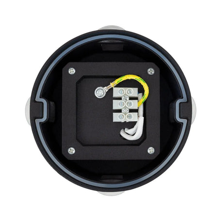 Buitenlamp rond led lamp zwart kruis modern