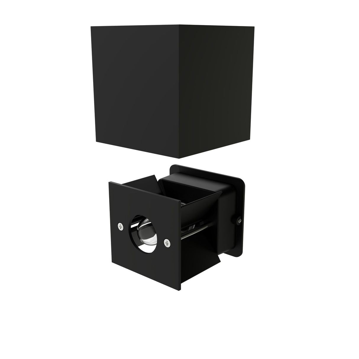 Buitenlamp kubus 'Lia' G9 vierkant metaal 10cm