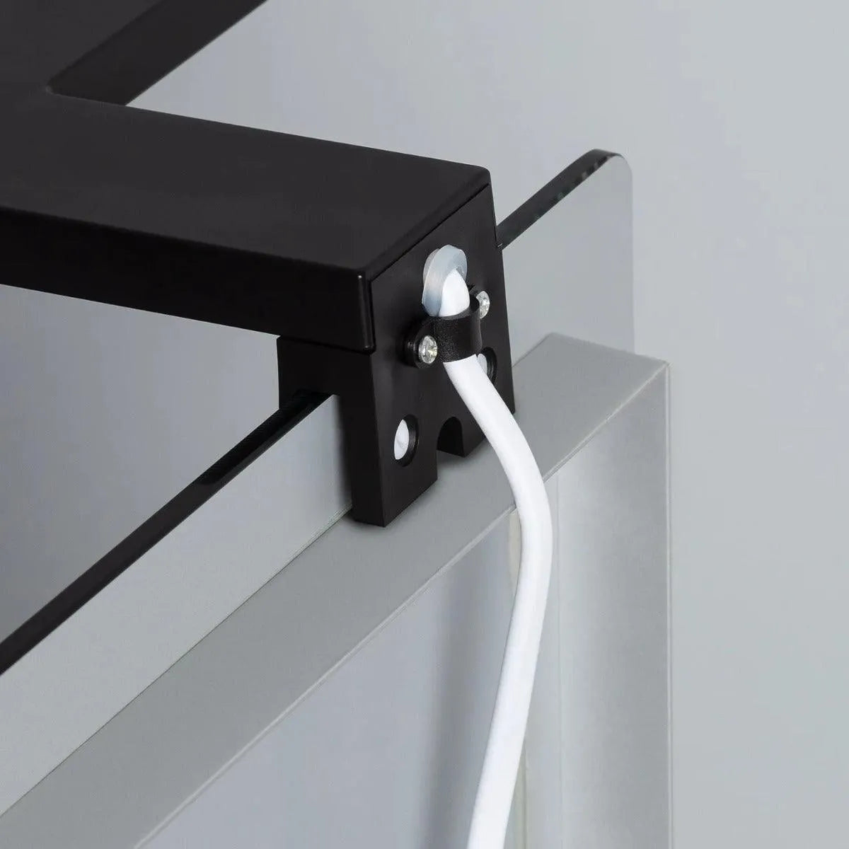 Wandlamp spiegel badkamer zwart LED Warm Wit 3000k 'Nicole' 300mm - FOIR