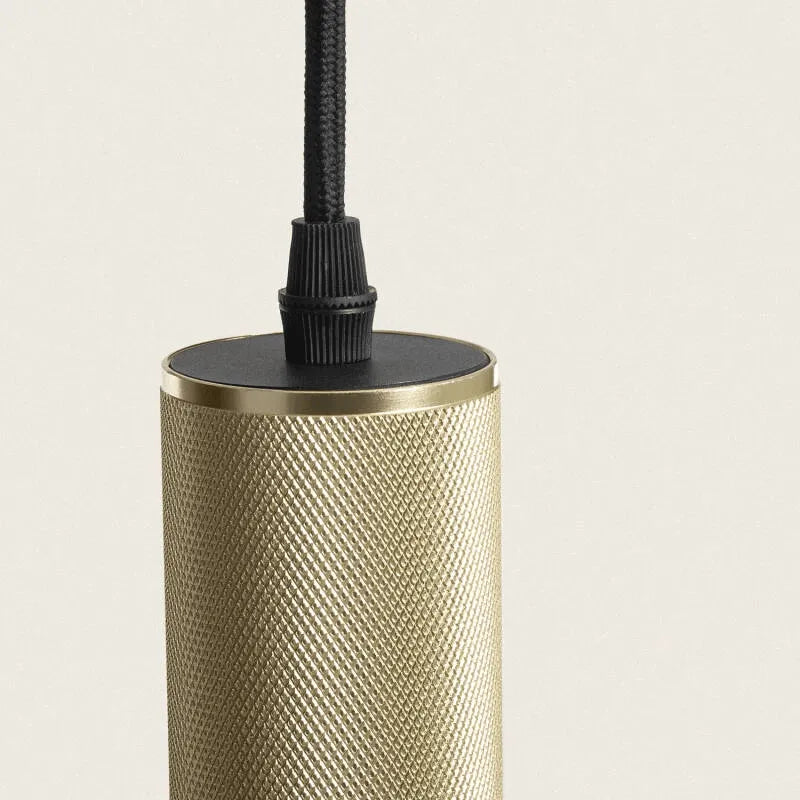 Gouden hanglamp metaal gu10